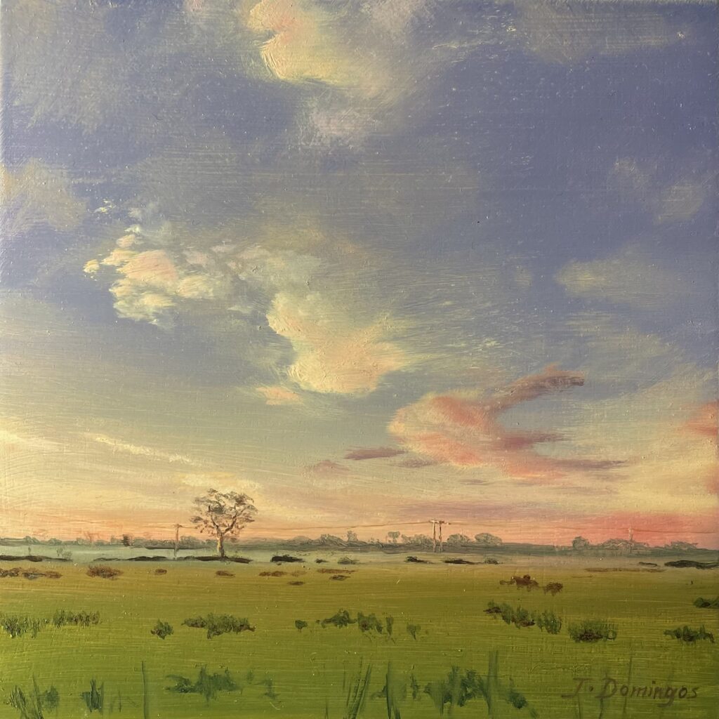 Dawn I, Oil on board, 2020