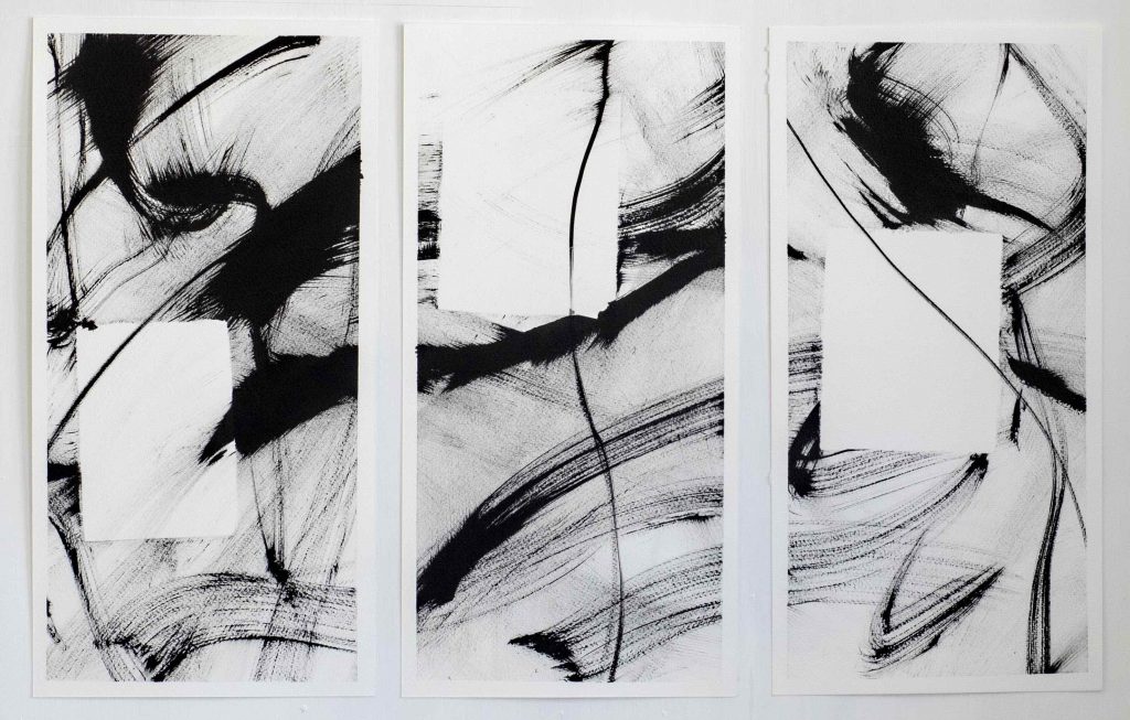 Ink Drawing Triptych