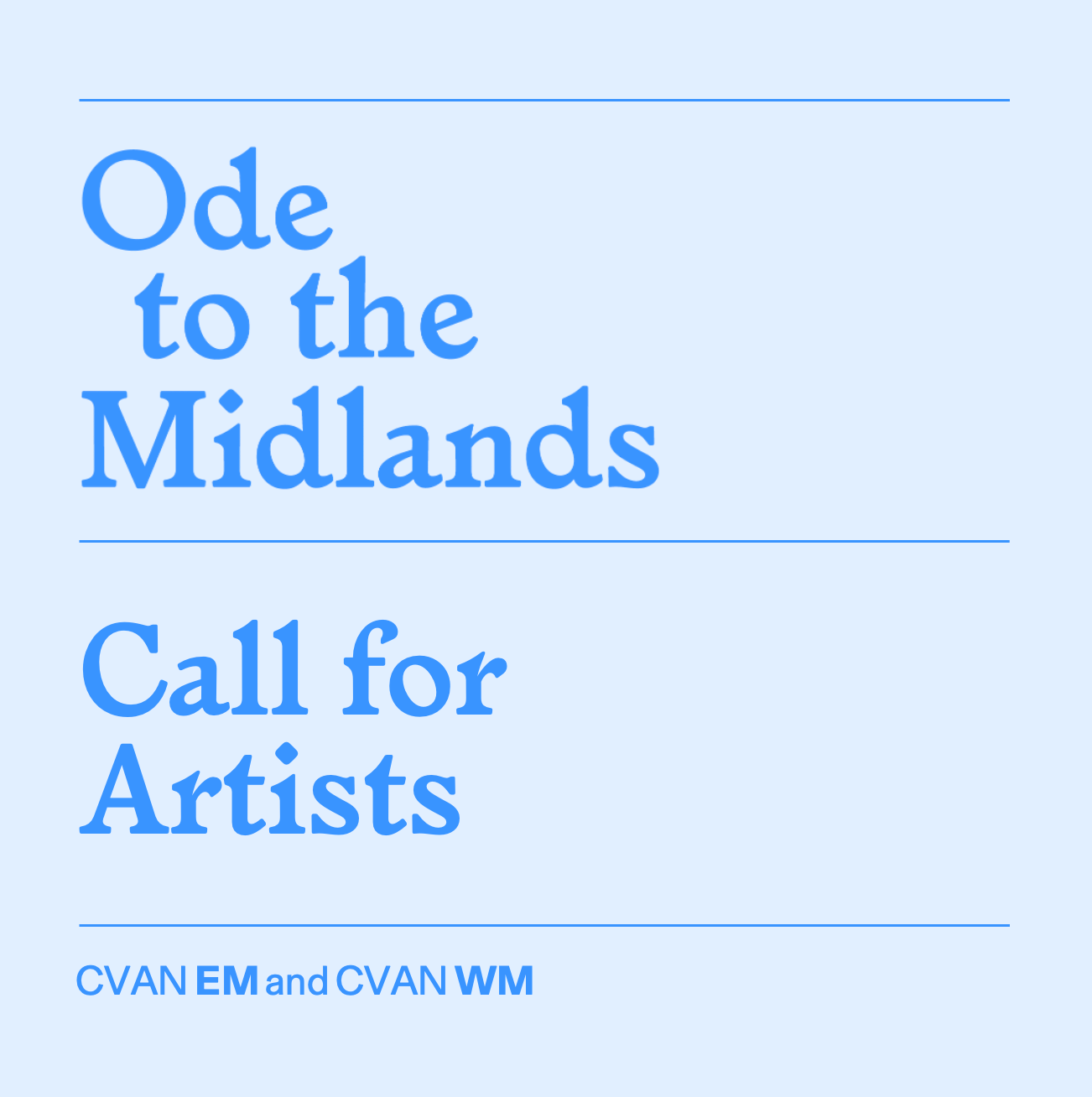 Ode to the Midlands | Call for Artists